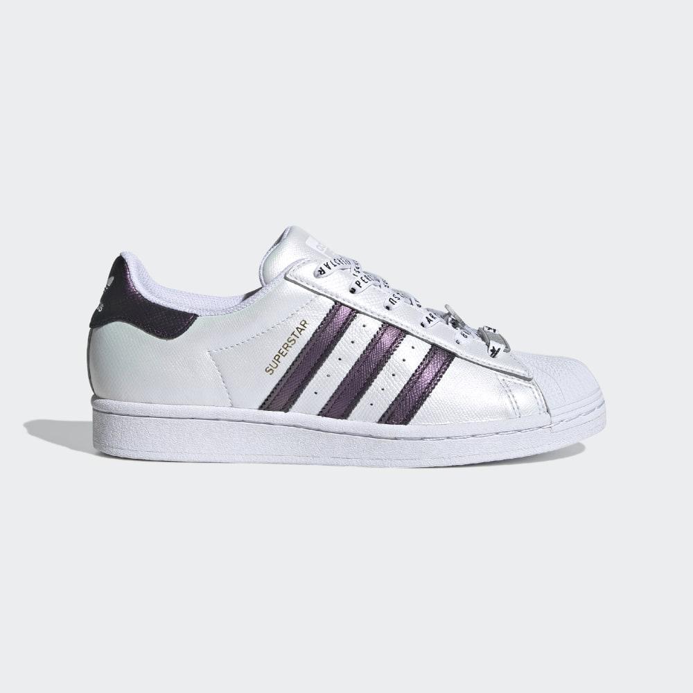 Adidas Women's Superstar Originals Shoes White/Black/Gold Metal Ireland FV3396